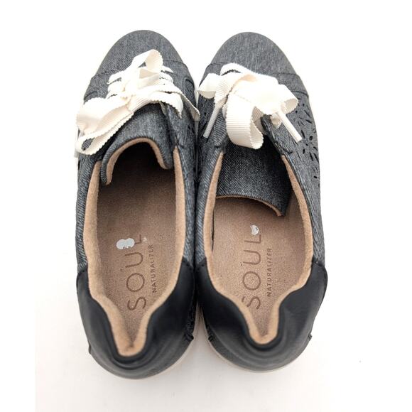 Soul Naturalizer Neela-Perf Lace Up Sneakers Women's Black Size US9.5M EU40.5 - Picture 10 of 12